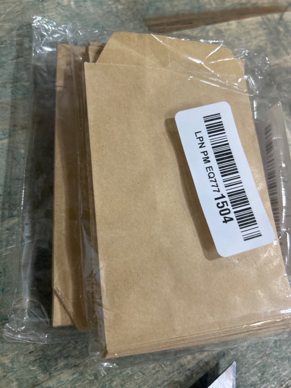 Photo 1 of 100-pack 3x5 Inches Mini Size Natural Kraft Paper Bags for Bakery Cookies Treats Snacks Popcorn Small Gift bag