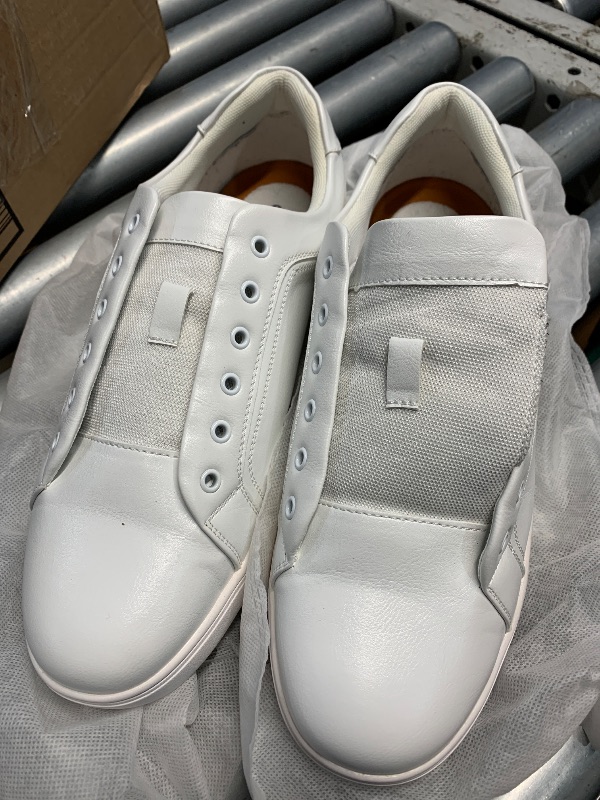 Photo 1 of (see all images) (no shoe laces) Bruno Marc Men's Casual Dress Sneakers Fashion Oxfords Skate Shoes for Men, White, Size 10.5W