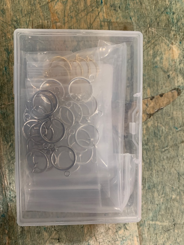 Photo 1 of 30 Sets Clip-on Earring Converters Non-Pierced Earring Components Findings Dangle Ear Clips with Easy Open Loop and Silicone Pads for Daily Accessory (Style B)