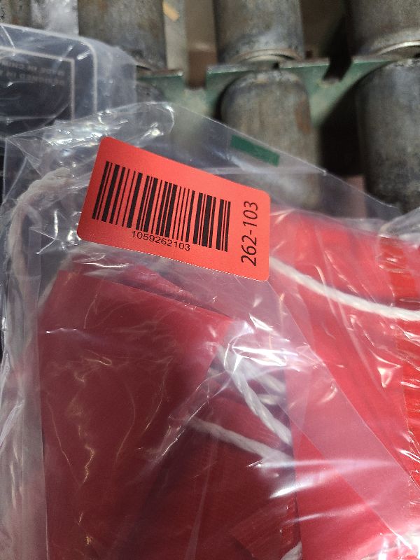 Photo 1 of 105FT Safety Warning Pennant Banner Flags – Multipurpose OSHA High Visibility Triangle Flags for outside fence, Roadwork, Party and Hazard Areas(RED,45pcs,105FT)