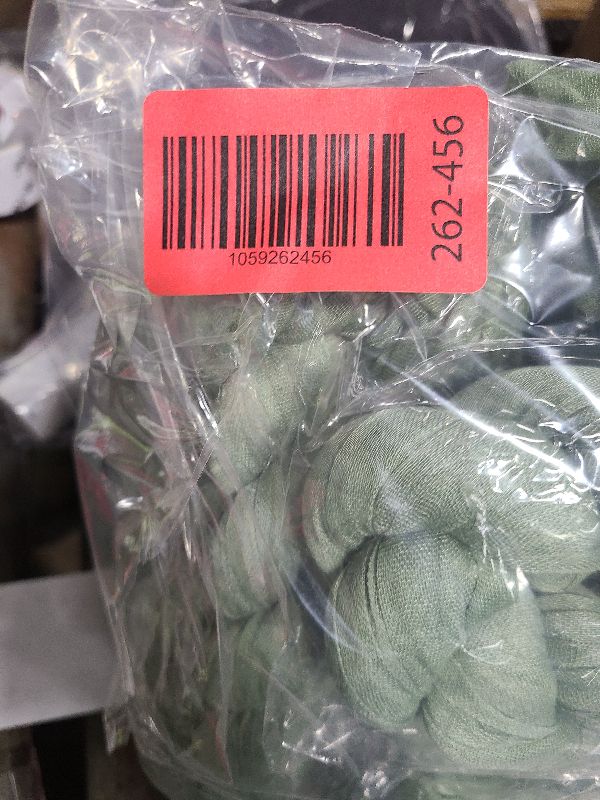 Photo 1 of 12 Pack Sage Green Cheesecloth Table Runners – 10FT Rustic Gauze Bulk Set for Wedding Reception, Woodland Baby Shower, Garden Party, or Boho Spring Event Decor