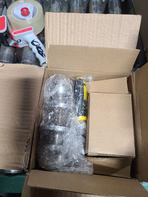 Photo 1 of 2 Sets All Keyed Same Entry Door Knob and Single Cylinder Deadbolt Combo Set, Round Ball Satin Nickel Exterior Door Knobs with Lock and Keys for Entrance and Front Door