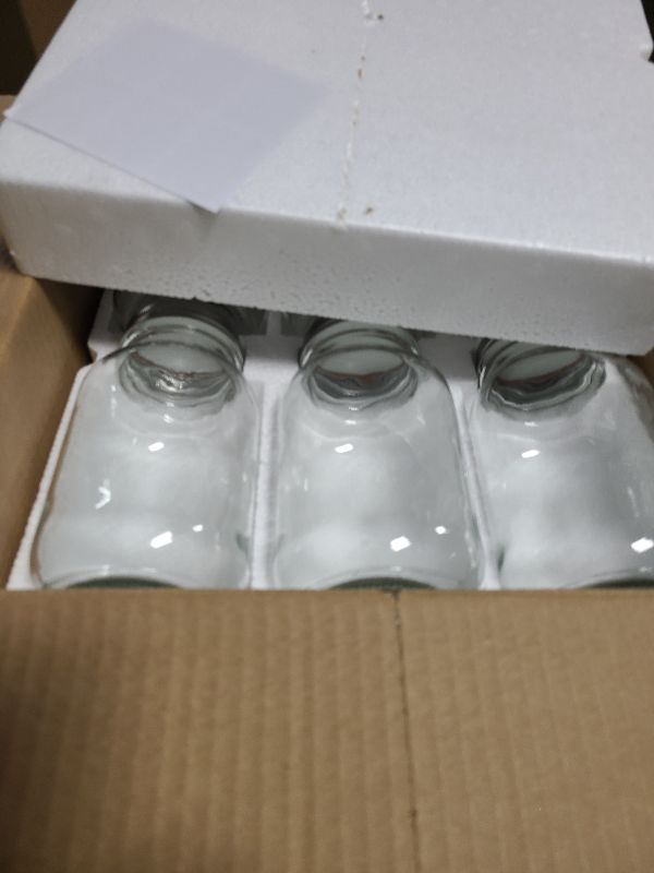 Photo 1 of [6 Pack] 32 oz. Regular-Mouth Glass Mason Jars - with Metal Airtight Lids and Bands 1 quart Large for Canning, Preserving, & Meal Prep