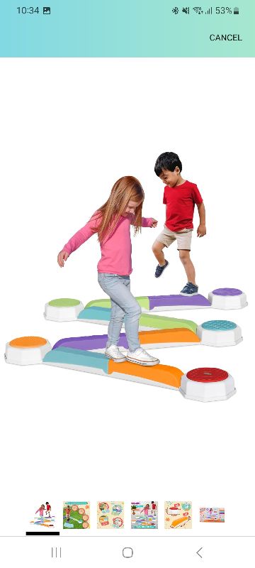 Photo 1 of (322)
Balance Beam and Toddler Stepping Stones for Kids 13 Pieces, Jumping Stepping Stones Balance Beam, Sensory Play Toys for Toddlers, Indoor or Outdoor Play, Easy Stackable Storage
Amazon's Choice