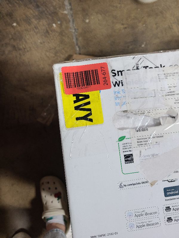 Photo 1 of HP Smart Tank 6001 Wireless All-in-One Ink Tank Printer, Scanner, Copier with 2 years of ink included, Best-for-home, Refillable, AI-enabled (2H0B9A)