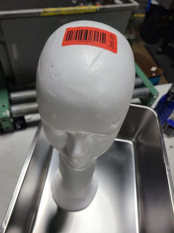 Photo 1 of 22'' Inch Styrofoam Wig Head Mannequins Manikin Stand, Style, Model & Display Women's Wigs, Hats & Hairpieces - Extra Large, by Adolfo Designs