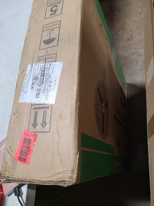 Photo 1 of 20'' Outdoor Pedestal Fan, 4 Speed Oscillating Pedestal Fan with All Sealed Brushless DC Motor, Outdoor Fans for Patios Waterproof, Heavy Duty Industrial Fan for Commercial, Garage, Warehouse, Factory