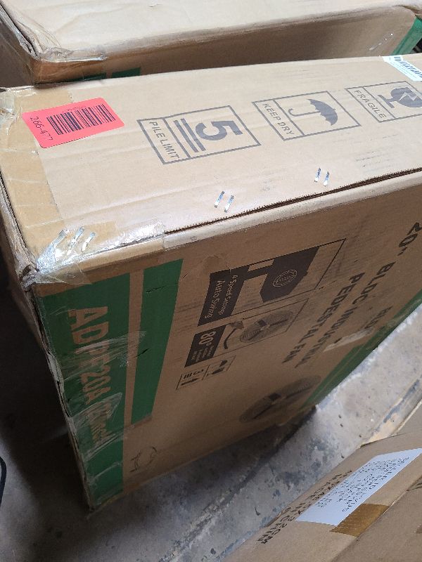 Photo 1 of 20'' Outdoor Pedestal Fan, 4 Speed Oscillating Pedestal Fan with All Sealed Brushless DC Motor, Outdoor Fans for Patios Waterproof, Heavy Duty Industrial Fan for Commercial, Garage, Warehouse, Factory