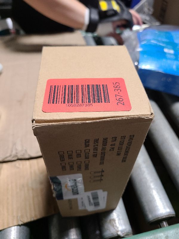 Photo 1 of 10 Pack LED String Light Bulbs, 0.6 Watt Shatterproof Dimmable Replacement Bulbs ST40 E17 Clear Plastic Light Bulbs for Outdoor Patio String Lights, E17/C9 Intermediate Screw Base Bulb, Warm White