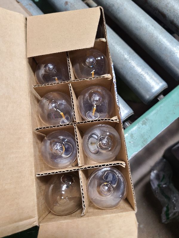 Photo 1 of 10 Pack LED String Light Bulbs, 0.6 Watt Shatterproof Dimmable Replacement Bulbs ST40 E17 Clear Plastic Light Bulbs for Outdoor Patio String Lights, E17/C9 Intermediate Screw Base Bulb, Warm White