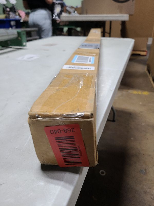 Photo 1 of 1 Inch Blackout Curtain Rods for Windows Patio, Adjustable Room Divider Curtain Rod Wall Mount & Ceiling Mount for Indoor & Outdoor, Black, 72" to 144"