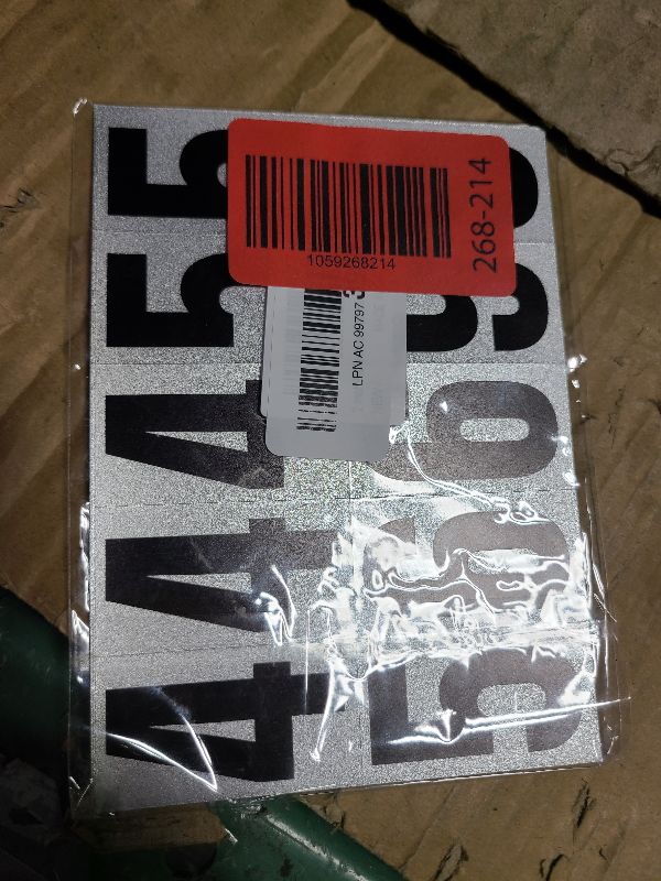 Photo 1 of 2 inch Self Adhesive Numbers for Mailbox, House Numbers, Reflective Mailbox Number, Trash Cans Number, for Outside, 60 PCS (Black/White)