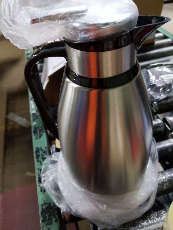 Photo 1 of 102 Oz Thermal Coffee Carafe, 3 Liter Stainless Steel Thermal Carafe, Double Wall Insulated Coffee Server, Fully Sealed Coffee Dispenser Keep Hot 12 Hours, Vacuum Thermal Pot for Coffee, Tea