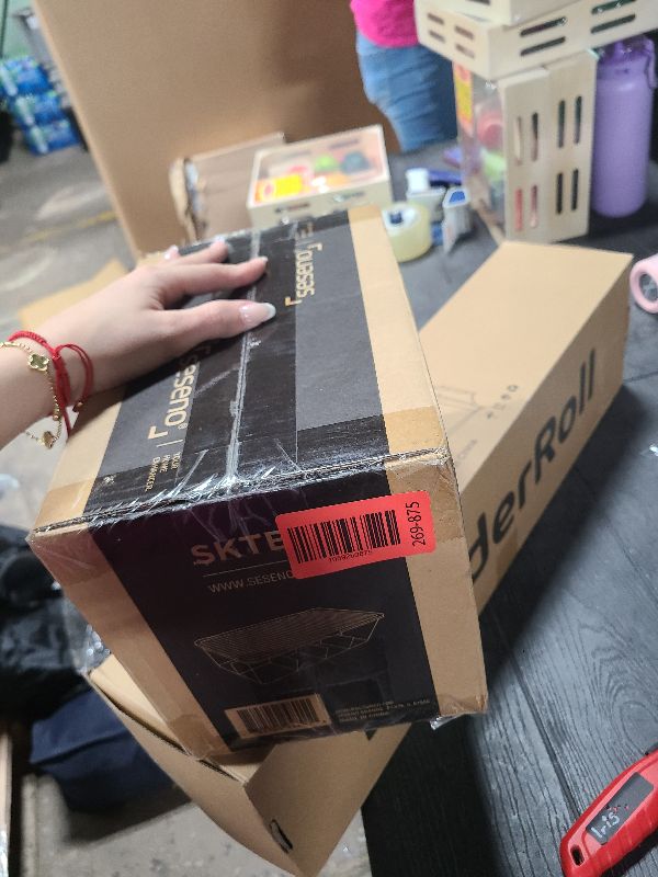 Photo 1 of 2 Pack Stackable Plastic Tea Bag Organizer, Clear Sugar Packets Storage Box with 8 Grids Compartments Divided
