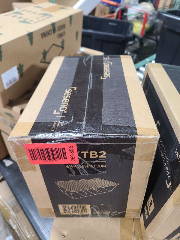 Photo 1 of 2 Pack Stackable Plastic Tea Bag Organizer, Clear Sugar Packets Storage Box with 8 Grids Compartments Divided, Tea Bag TB-001 TB-001