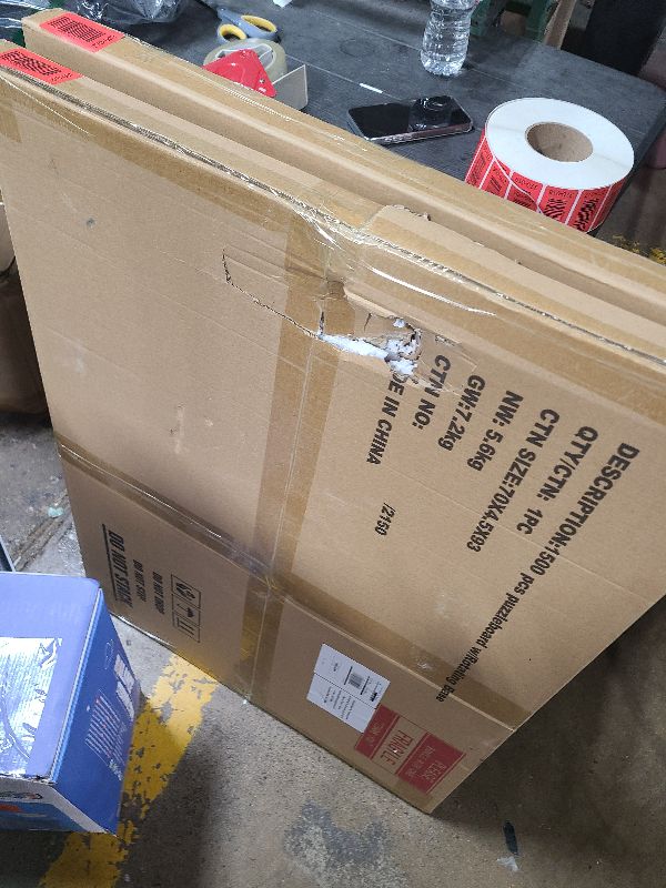 Photo 1 of 1500 Pieces Rotating Puzzle Board with 6 Storage Drawers & Protective Cover - Wooden Jigsaw Puzzle Table for 1500 Pieces - for Family Games, Home Entertainment & Puzzle Building