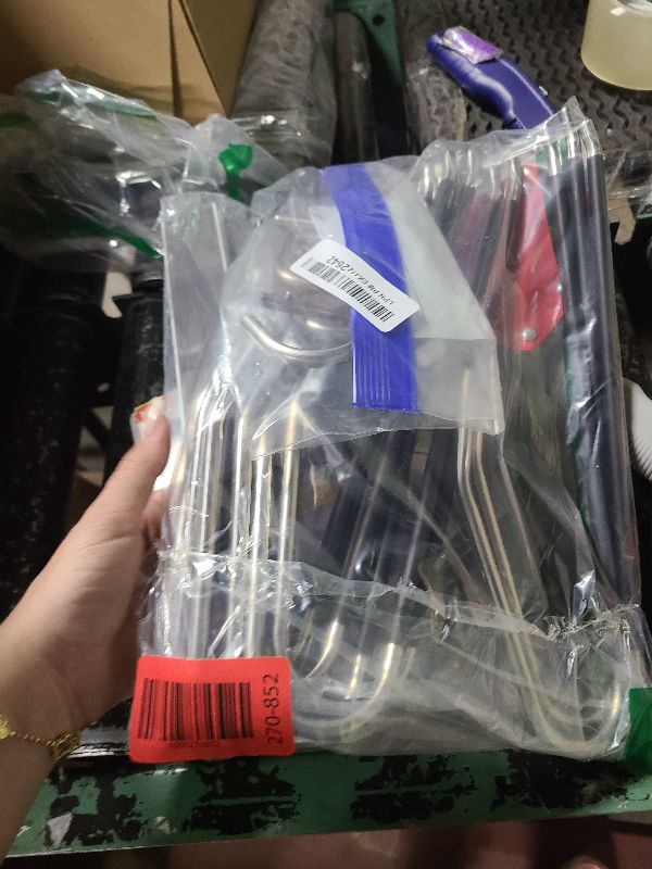 Photo 1 of 2 Pack Pants Hangers Space Saving Clothes Hangers 5 Layers, Non Slip Pant Hanger for Closet Organizers and Storage, Stainless Steel Jean Hangers Multifunctional Pant Rack for Trouser, Scarf, Skirt