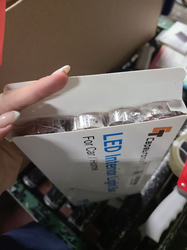 Photo 1 of 12v LED Interior Light Bar?CT CAPETRONIX 120LEDs 1500LM 8W DC 12 Volt led Strip Lights with ON/Off Switch?for Enclosed Cargo Trailer, Car RV Van Truck Lorry Camper Boat Caravan Motorhome (4Pack)