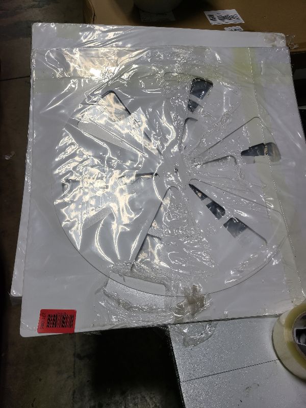 Photo 1 of (1 Pack)-24" x 24" Adjustable Office Vent Cover - Durable,For Flat Office Ceiling Vents Ceiling Air Deflector for Conditioner or Heat Air Deflector Magnetic Size approximately: 24.75X24.75IN