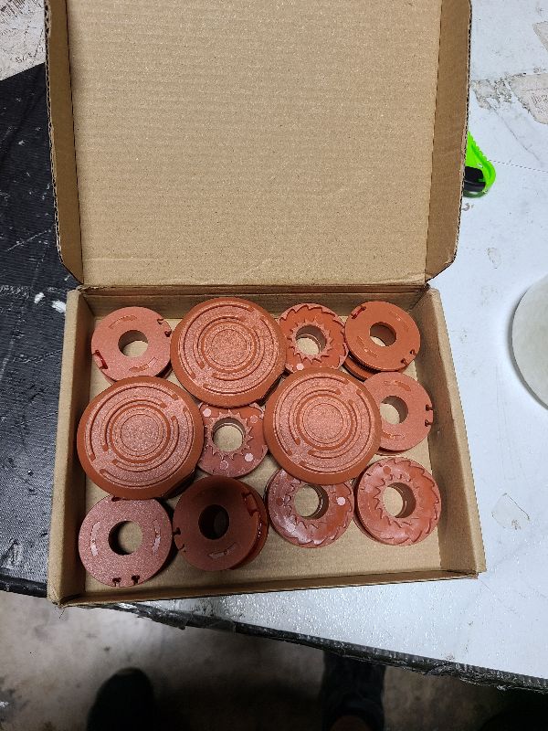 Photo 1 of 15 Pack Trimmer Spool Line for Worx,(WA0010)Replacement Trimmer Spool Line for Worx,Trimmer Line Refills 0.065 inch for Worx,Suitable for Worx String Trimmers(12 Pack Grass Trimmer Line,3 Trimmer Cap)