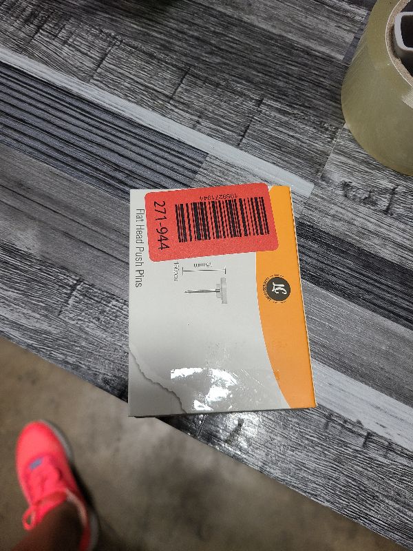 Photo 1 of 150 Pack Clear Push Pins Tacks by Luxurecourt, Flat Head Thumbtacks for Bulletin Board, Wall Hanging, Cork Board, Shadow Box, Heavy Duty Plastic Head with Steel Point in Reusable Storage Box.