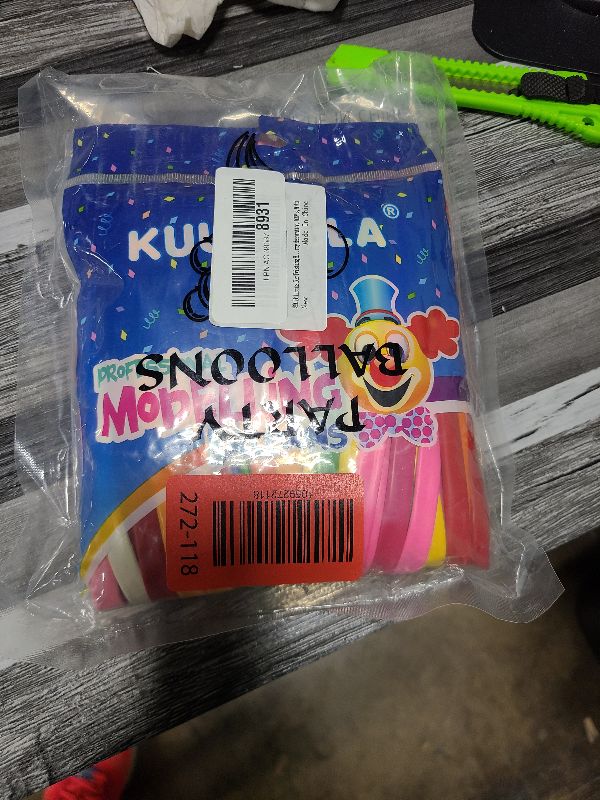 Photo 1 of 260 Balloons for Twisting Balloon Animal,Long Skinny LatexBalloons for Modelling,Magic Balloon Animal Kit for Weddings Birthdays Party decoration,100Pcs,Multi