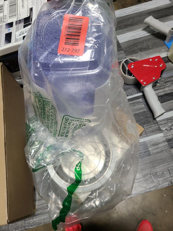 Photo 1 of **MSRP 19.99** Automatic Cat Feeder and Water Dispenser with Stainless Steel Bowl Dog Gravity Food Feeder and Waterer for Small Medium Pets Puppy Kitten 1 Gallon 