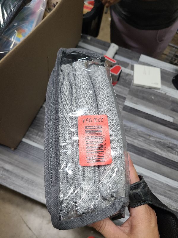 Photo 1 of 100% Blackout Shield Linen Blackout Curtains for Bedroom 120 Inches Long, Back Tab/Rod Pocket Living Room Drapes, Thermal Insulated Blackout Curtains 2 Panels Set, 50" W x 120" L, Beige