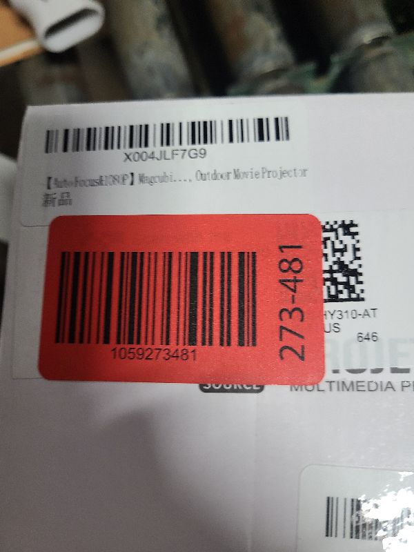 Photo 1 of ?Auto Focus&1080P?Magcubic Mini Smart Projector with 4K Support, Portable Projector with Wifi and Bluetooth, 5W Speaker, Built in Apps, Voice Control, Outdoor Movie Projector