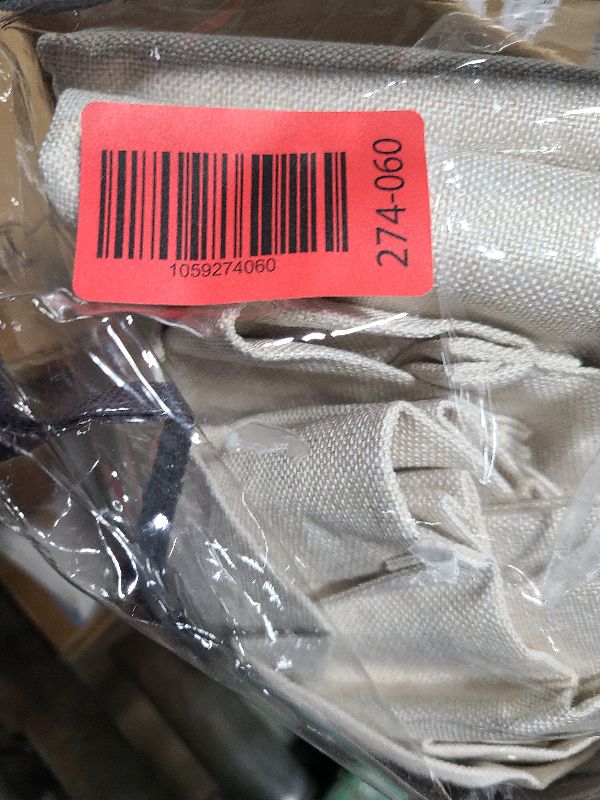 Photo 1 of 100% Blackout Shield Linen Look Textured Pinch Pleated Curtains Blackout Drapes 90 Inch Long 2 Panels Set, Faux Linen Blackout Curtains for Bedroom & Living Room, 40" W x 90" L, Cream