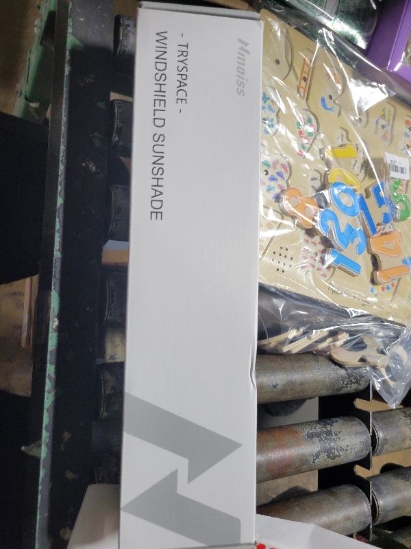 Photo 1 of [2025 Upgrade] Nmoiss Windshield Sun Shade Umbrella - [Vinyl Coating Heat Shield] Protect Car from Sun Rays & Heat Damage Keep Cool and Protect Interior, Spring Structure Edge Medium 56" L x 31" W