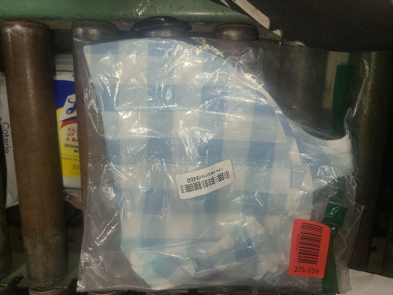 Photo 1 of 10 Pcs Blue Checked Heart Balloons, 18 Inch Pastel Blue And White Plaid Heart Shaped Balloon For Romantic Wedding Propose Valentine Engagement Bridal Shower Love Graduation Party Decorations