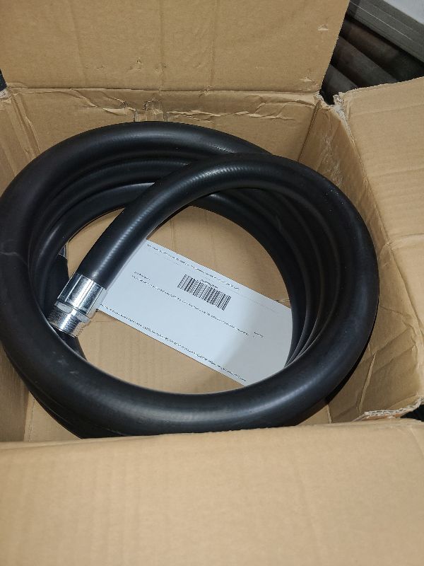 Photo 1 of 1'' x 12' Fuel Transfer Hose, Farm Fuel Hose Fluid Oil Pump/Tank Tube Hose Black for Dispensing Diesel Gasoline Kerosene Biodiesel