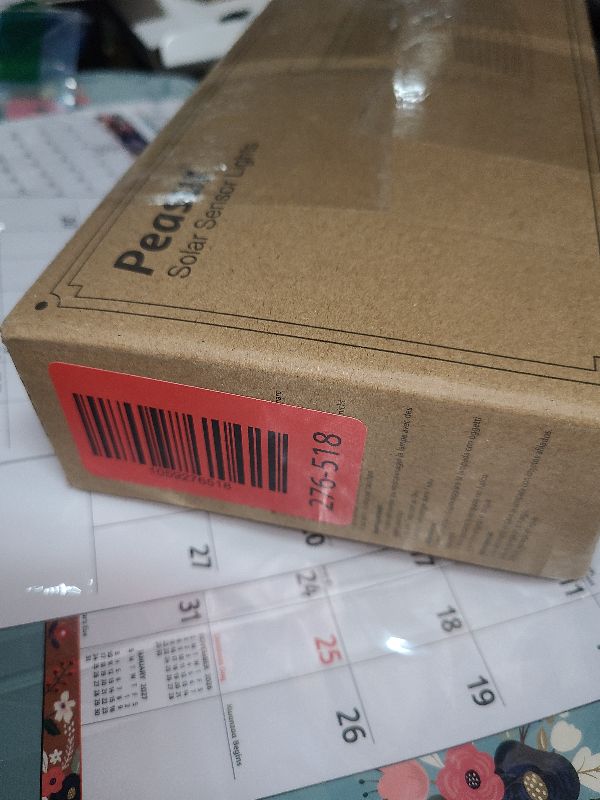 Photo 1 of [6 Packs] Solar Lights Outdoor Motion Sensor Solar Security Lights Waterproof with 3 Lighting Modes Solar Powered Wall Lights Outside for Garden Fence Yard Deck