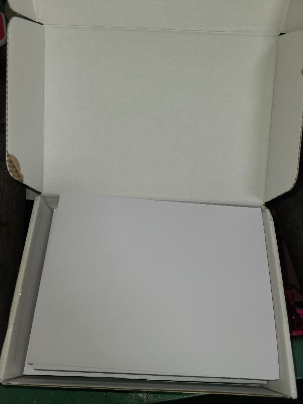 Photo 1 of 100 Pack White Blank Cards and 100 Pack Envelopes 4x6, Note Greeting Cards and Envelopes Set, Folded Cardstock with Self-Seal Envelope for DIY Greeting Thank you Cards, Invitations in All Occasions