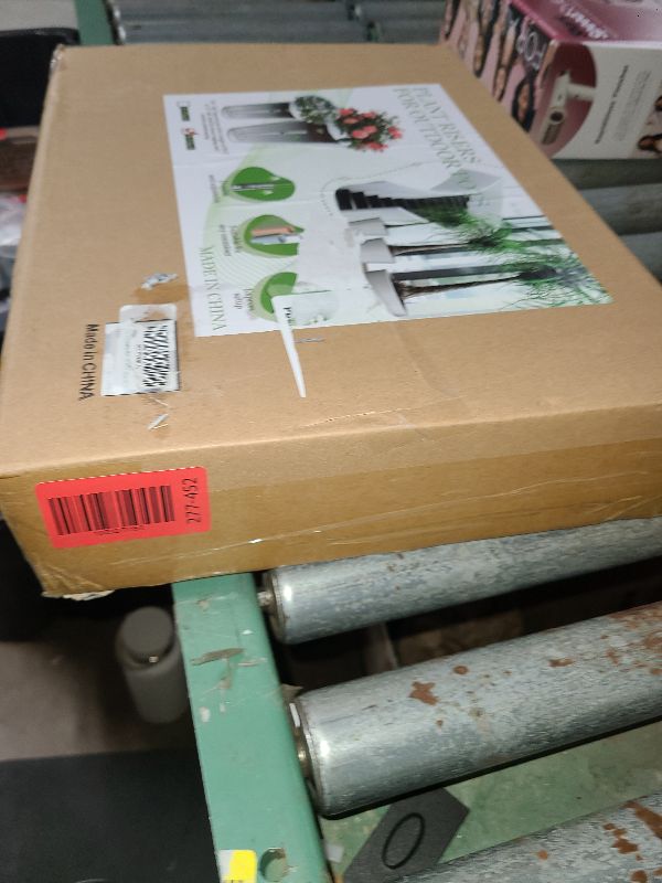 Photo 1 of 2 Set Adjustable Plant Risers for Inside Pot, Planter Insert for Large Pot, 20-32'' Rise Filler Riser of Tall Flower Pots, Metal Lift Insert for Tall Taper Flower Pots (6"8"10" Base or Top)