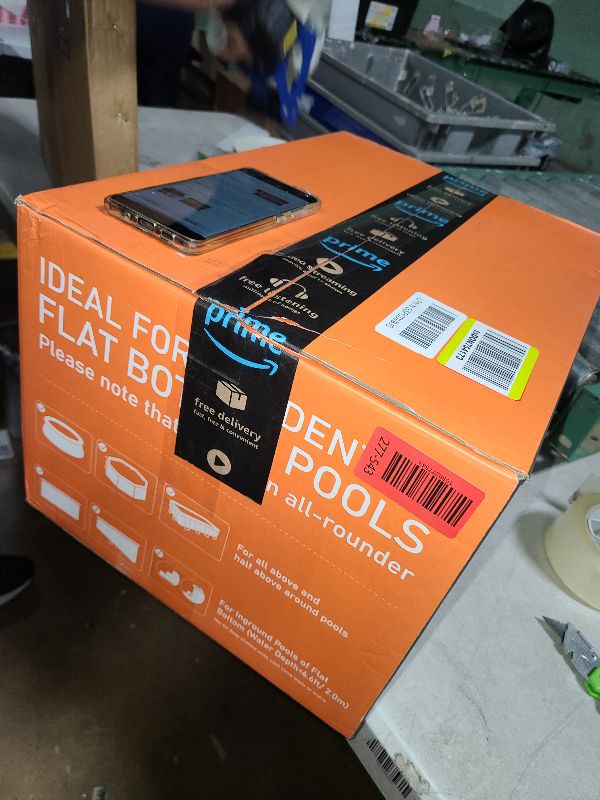 Photo 1 of 110 Mins Runtime Pool Vacuum for Above Ground Pool, Cordless Robotic Pool Cleaner for Flat Inground Pools up to 1,076 Sq. Ft, Automatic Self-Parking with Dual Strong Brushless Suction Motors