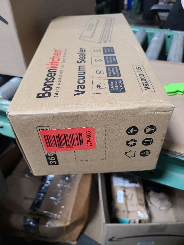 Photo 1 of [Updated 2025] Bonsenkitchen Vacuum Sealer Machine + 40 Vacuum Bags, Fast-Compact/Multi-Functional Food Vacuum Sealer with External Vacuum System, Silver