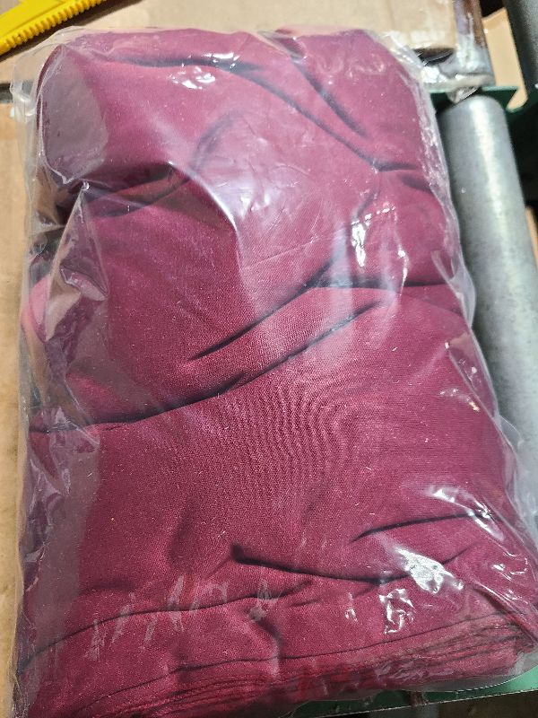 Photo 1 of 10 x 10 Feet Burgundy Backdrop Curtain for Partie, Background Curtains for Photoshoot, Birthday, Wedding, Halloween, Thanksgiving, Christmas Day, New Year Party Decorations 5Ft x 10Ft, 2 Panels