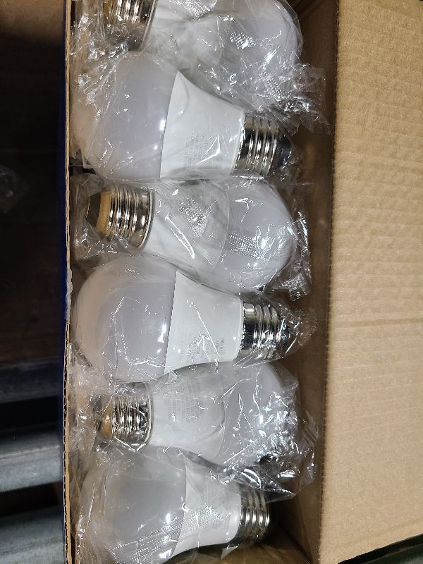 Photo 1 of Energetic 24 Pack LED Light Bulbs 60 Watt Equivalent, A19 Warm White 3000K, E26 Base, Non-Dimmable, 8W 760lm, ETL Listed