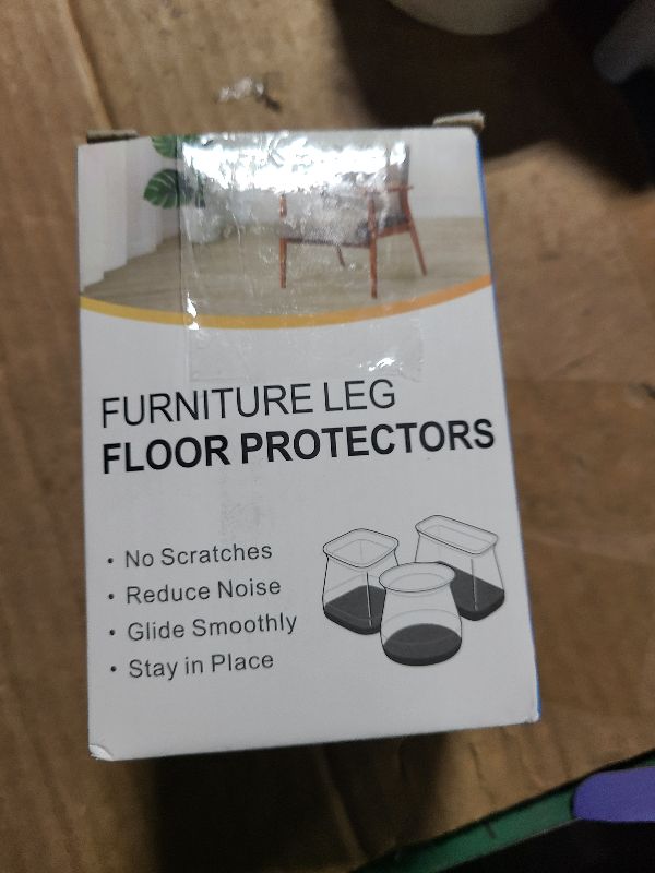 Photo 1 of 24 Pcs Chair Leg Floor Protectors for Hardwood Floors Silicone Covers to Protect Wood Tile Floors Scratches Felt Pads Furniture Leg Caps Reduce Noise (Fit:0.9"-1.29")