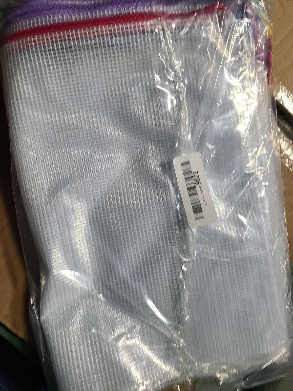 Photo 1 of 20pcs Mesh Zipper Pouch Bags, Puzzle Bags, A3 17x12 Inches Large Reusable Pouches for Organizing Classroom and Storage, Extra Large Zipper Pouch, Board Game Storage