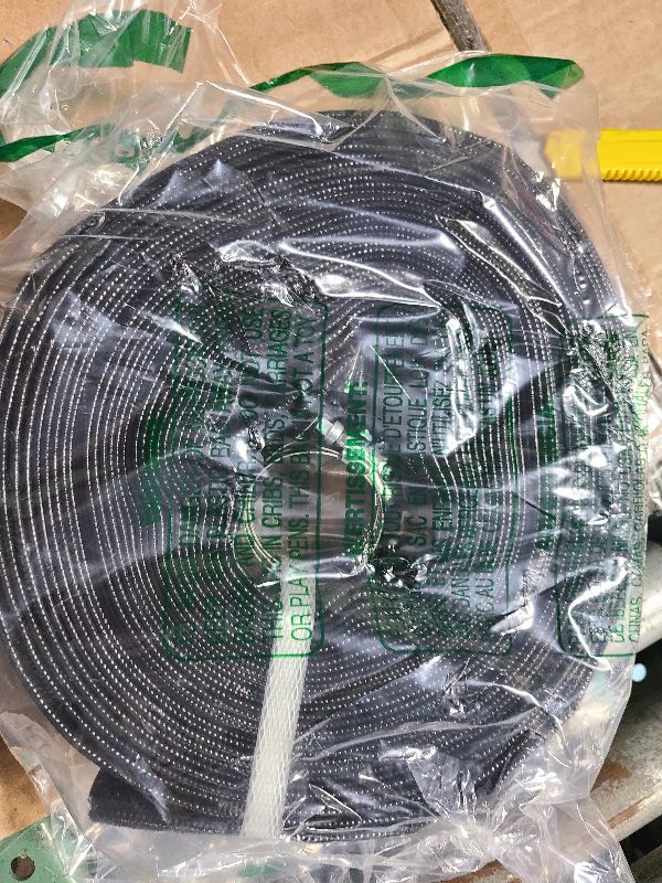 Photo 1 of 1-1/2" x 50 FT Pool Backwash Hose, Black Heavy Duty Reinforced PVC Lay Flat Water Discharge Hose for Swimming Pool Filter Pump,with 2 Clamp