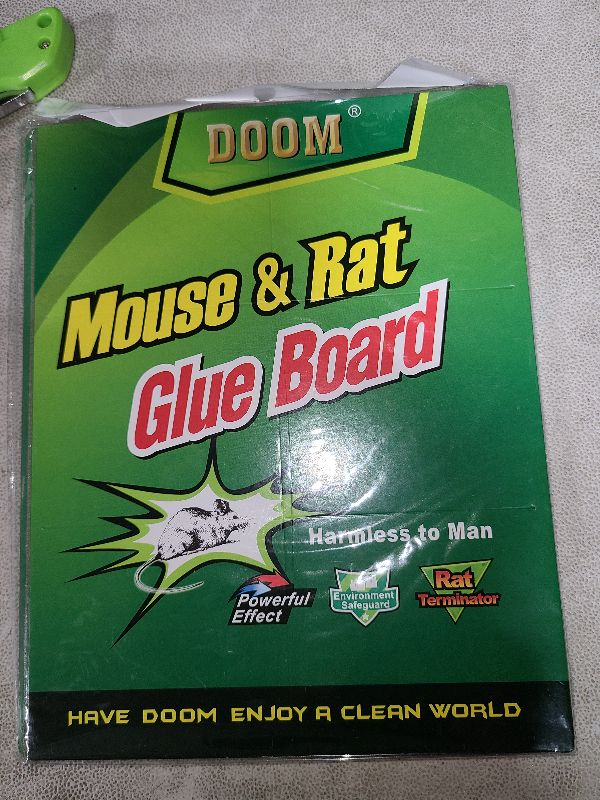 Photo 1 of 10-Pack Large Mouse Glue Traps with Enhanced Stickiness, Rat Snake Sticky Pad Board for House Indoor Outdoor, Easy to Set, Extra Large