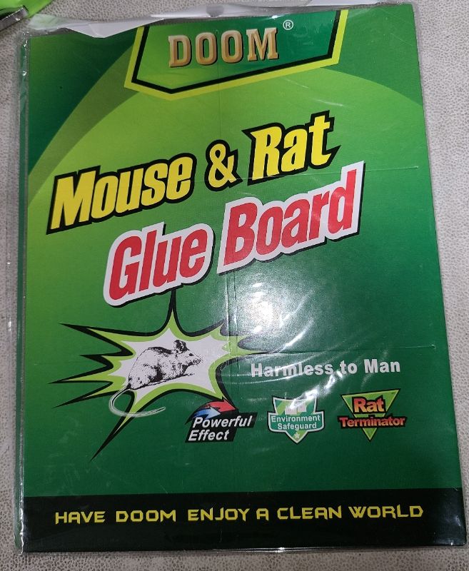 Photo 1 of 10-Pack Large Mouse Glue Traps with Enhanced Stickiness, Rat Snake Sticky Pad Board for House Indoor Outdoor, Easy to Set, Extra Large
