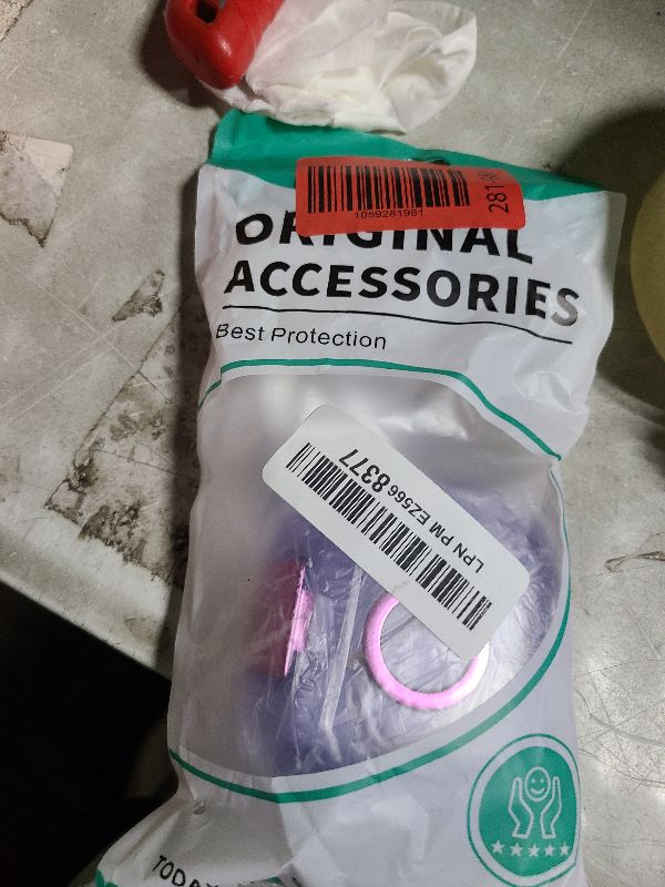 Photo 1 of [Dual Function Lock] for Beats Powerbeats Pro 2 Case Cover with Phone Stand, AGENTNANO Clear Protective Cover with Beats Powerbeats Pro 2 2025 Charging Case with Cleaner Kit and Carabiner-Clear Purple