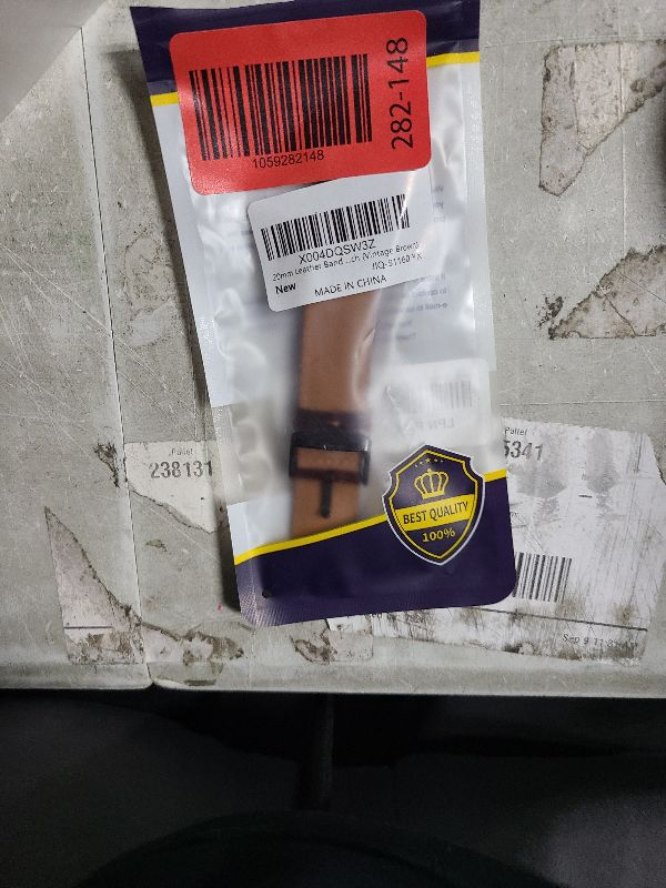 Photo 1 of 20mm Leather Band for Timex Expedition Bands, Soft Leather Replacement Band for Timex Men's Expedition Scout 40mm 43mm/Expedition Acadia 40mm/Digital CAT 39mm/Field 43mm/Rugged Core Analog Watch (Vintage Brown)