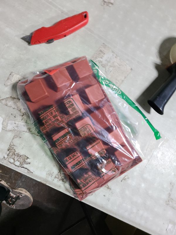 Photo 1 of 2 Pack Square Silicone Mold, Candy Chocolate Mousse Cake Baking Mold Dessert Molds for Soap,Ice cream,Truffle,Brownie