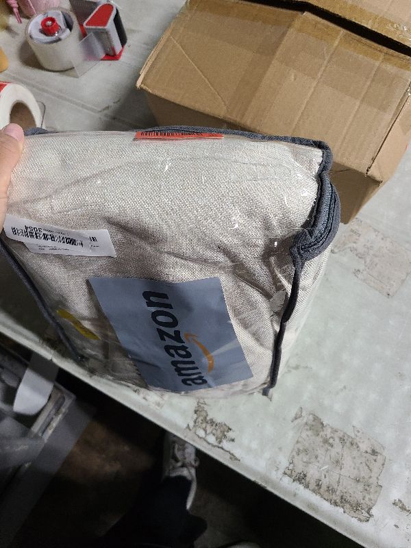 Photo 1 of 100% Blackout Shield Linen Blackout Curtains for Bedroom 120 Inches Long, Back Tab/Rod Pocket Living Room Drapes, Thermal Insulated Blackout Curtains 2 Panels Set, 50" W x 120" L,Cream