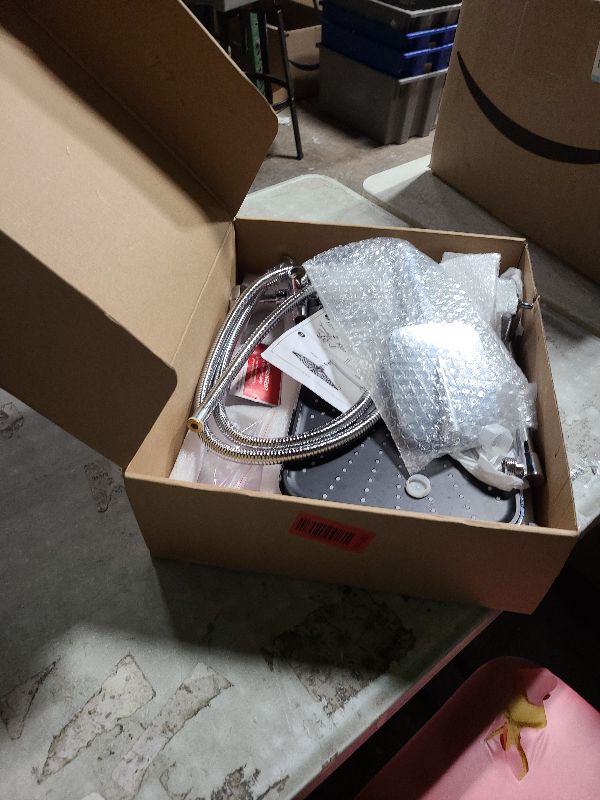 Photo 1 of 14 Inch Rain Shower Head with Handheld Spray Combo and Extention Arm, Rainfall Waterfall High Pressure Large Shower Heads, Dual Showerhead with 3-Way Diverter - Height/Angle Adjustable(Chrome)